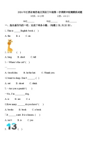 2024年江西省南昌地区英语三年级第二学期期中检测模拟试题含答案