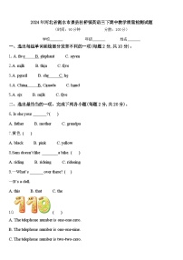 2024年河北省衡水市景县杜桥镇英语三下期中教学质量检测试题含答案