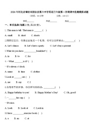 2024年河北省廊坊市固安县第六中学英语三年级第二学期期中监测模拟试题含答案