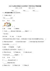 2024年山西省吕梁地区文水县英语三下期中学业水平测试试题含答案