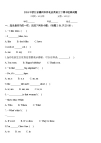 2024年浙江省衢州市开化县英语三下期中经典试题含答案