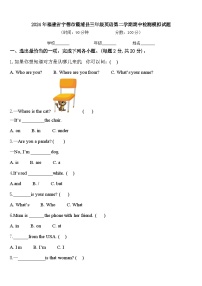 2024年福建省宁德市霞浦县三年级英语第二学期期中检测模拟试题含答案