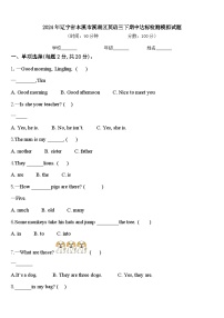 2024年辽宁省本溪市溪湖区英语三下期中达标检测模拟试题含答案
