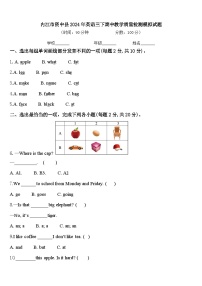 内江市资中县2024年英语三下期中教学质量检测模拟试题含答案