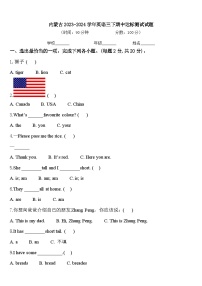 内蒙古2023-2024学年英语三下期中达标测试试题含答案