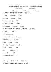 大兴安岭地区塔河县2023-2024学年三下英语期中经典模拟试题含答案