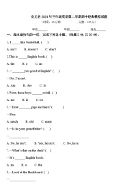 安义县2024年三年级英语第二学期期中经典模拟试题含答案