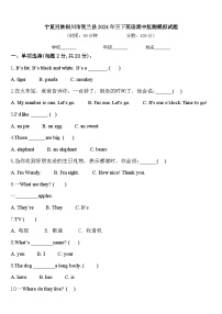 宁夏回族银川市贺兰县2024年三下英语期中监测模拟试题含答案