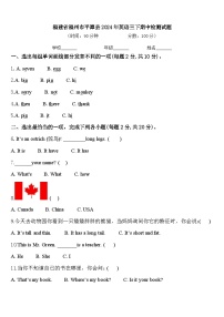 福建省福州市平潭县2024年英语三下期中检测试题含答案