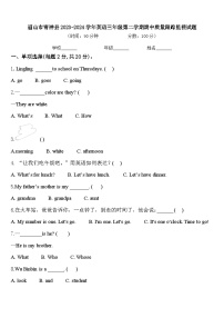 眉山市青神县2023-2024学年英语三年级第二学期期中质量跟踪监视试题含答案