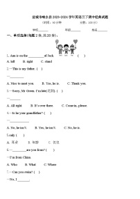 盐城市响水县2023-2024学年英语三下期中经典试题含答案