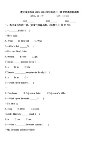 遵义市赤水市2023-2024学年英语三下期中经典模拟试题含答案