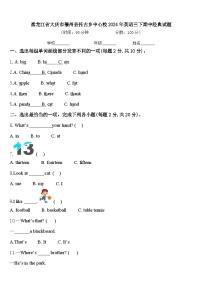 黑龙江省大庆市肇州县托古乡中心校2024年英语三下期中经典试题含答案