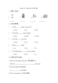 小学Lesson 14 Tomorrow We Will Play课时练习