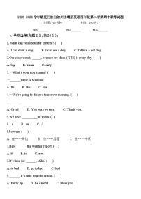 2023-2024学年临夏回族自治州永靖县英语四年级第二学期期中联考试题含答案