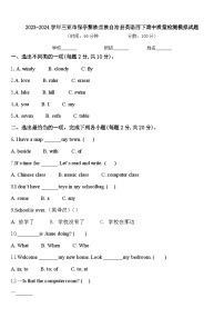 2023-2024学年三亚市保亭黎族苗族自治县英语四下期中质量检测模拟试题含答案