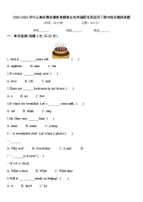 2023-2024学年云南省德宏傣族景颇族自治州瑞丽市英语四下期中综合测试试题含答案