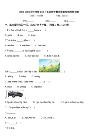 2023-2024学年刚察县四下英语期中教学质量检测模拟试题含答案