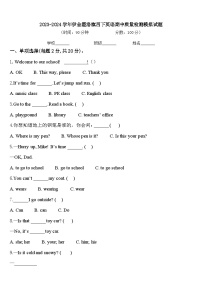 2023-2024学年伊金霍洛旗四下英语期中质量检测模拟试题含答案