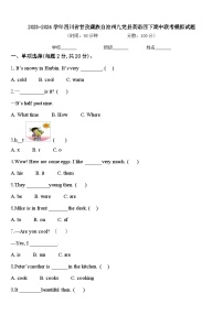 2023-2024学年四川省甘孜藏族自治州九龙县英语四下期中联考模拟试题含答案