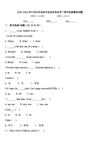 2023-2024学年四川省宜宾市宜宾县英语四下期中经典模拟试题含答案