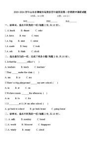 2023-2024学年山东省聊城市高唐县四年级英语第二学期期中调研试题含答案