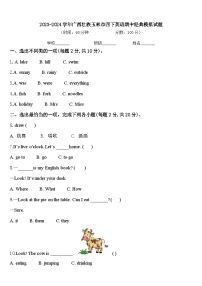 2023-2024学年广西壮族玉林市四下英语期中经典模拟试题含答案