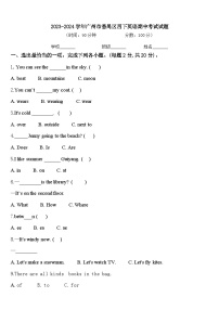 2023-2024学年广州市番禺区四下英语期中考试试题含答案