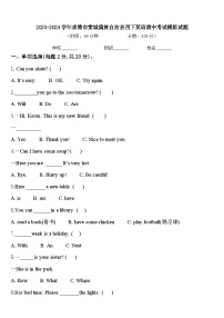 2023-2024学年承德市宽城满族自治县四下英语期中考试模拟试题含答案