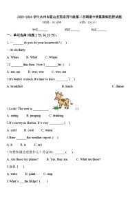 2023-2024学年永州市蓝山县英语四年级第二学期期中质量跟踪监视试题含答案