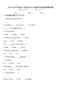 2023-2024学年河南省三门峡灵宝市四下英语期中学业质量监测模拟试题含答案