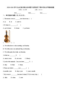 2023-2024学年文山壮族苗族自治州富宁县英语四下期中学业水平测试试题含答案