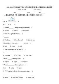 2023-2024学年海南省三亚市屯昌县英语四年级第二学期期中综合测试试题含答案