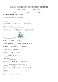 2023-2024学年海南省三亚市文昌市四下英语期中检测模拟试题含答案