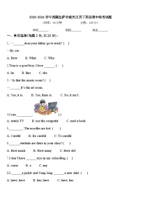 2023-2024学年西藏拉萨市城关区四下英语期中统考试题含答案