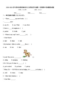 2023-2024学年贵州省黔西南州兴义市英语四年级第二学期期中考试模拟试题含答案