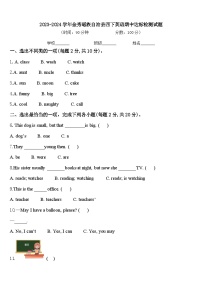 2023-2024学年金秀瑶族自治县四下英语期中达标检测试题含答案