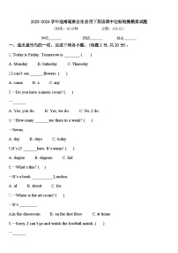 2023-2024学年连南瑶族自治县四下英语期中达标检测模拟试题含答案