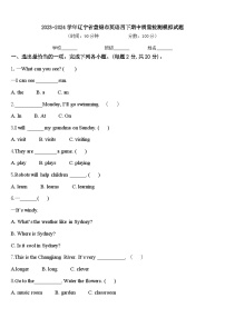 2023-2024学年辽宁省盘锦市英语四下期中质量检测模拟试题含答案