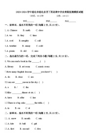 2023-2024学年通化市通化县四下英语期中学业质量监测模拟试题含答案