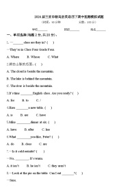 2024届三亚市临高县英语四下期中监测模拟试题含答案