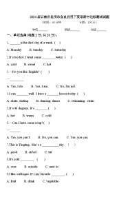 2024届云南省昆明市宜良县四下英语期中达标测试试题含答案