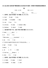 2024届云南省玉溪市新平彝族傣族自治县英语四年级第二学期期中质量跟踪监视模拟试题含答案