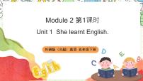 小学英语外研版 (三年级起点)五年级下册Unit 1 She learnt English.精品课件ppt