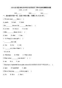 2024届大理白族自治州宾川县英语四下期中达标检测模拟试题含答案