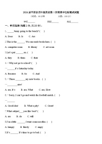 2024届平原县四年级英语第二学期期中达标测试试题含答案