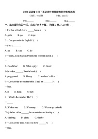 2024届武宣县四下英语期中质量跟踪监视模拟试题含答案