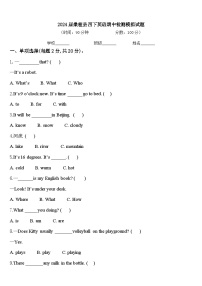 2024届桑植县四下英语期中检测模拟试题含答案