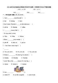 2024届河北省秦皇岛市海港区英语四年级第二学期期中学业水平测试试题含答案