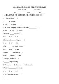 2024届河北省张家口市崇礼县英语四下期中监测试题含答案